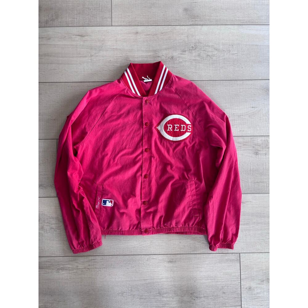 Vintage Cincinnati Reds Collectors Game MLB Windbreaker Jacket Rare Baseball L